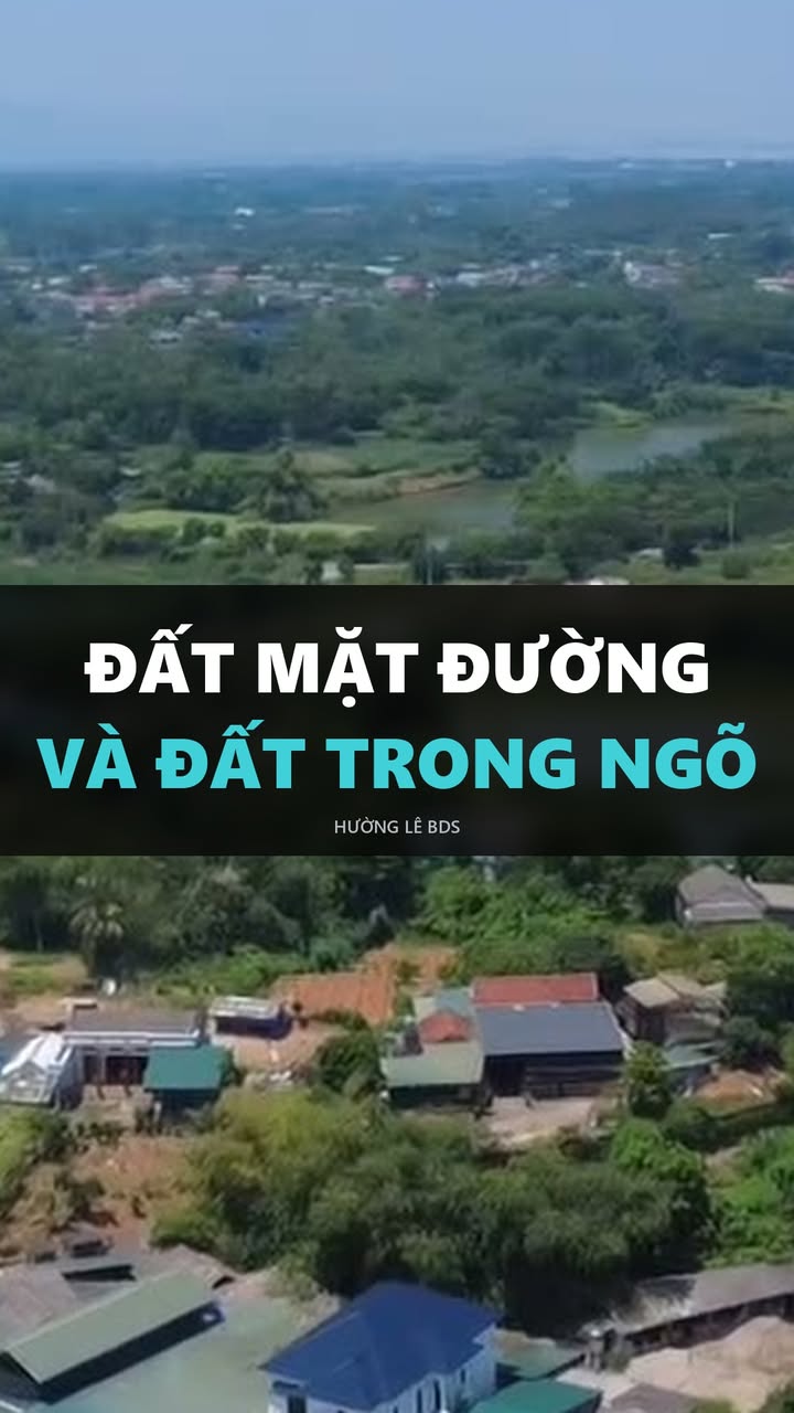Ảnh Đất mặt đường và đất trong ngõ, nền flycam khu dân cư ven hồ ở Phú Thọ