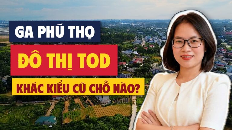 Ảnh bìa đô thị TOD là gì, ga Phú Thọ, nền khu dân cư quanh khu ga nhìn từ trên cao