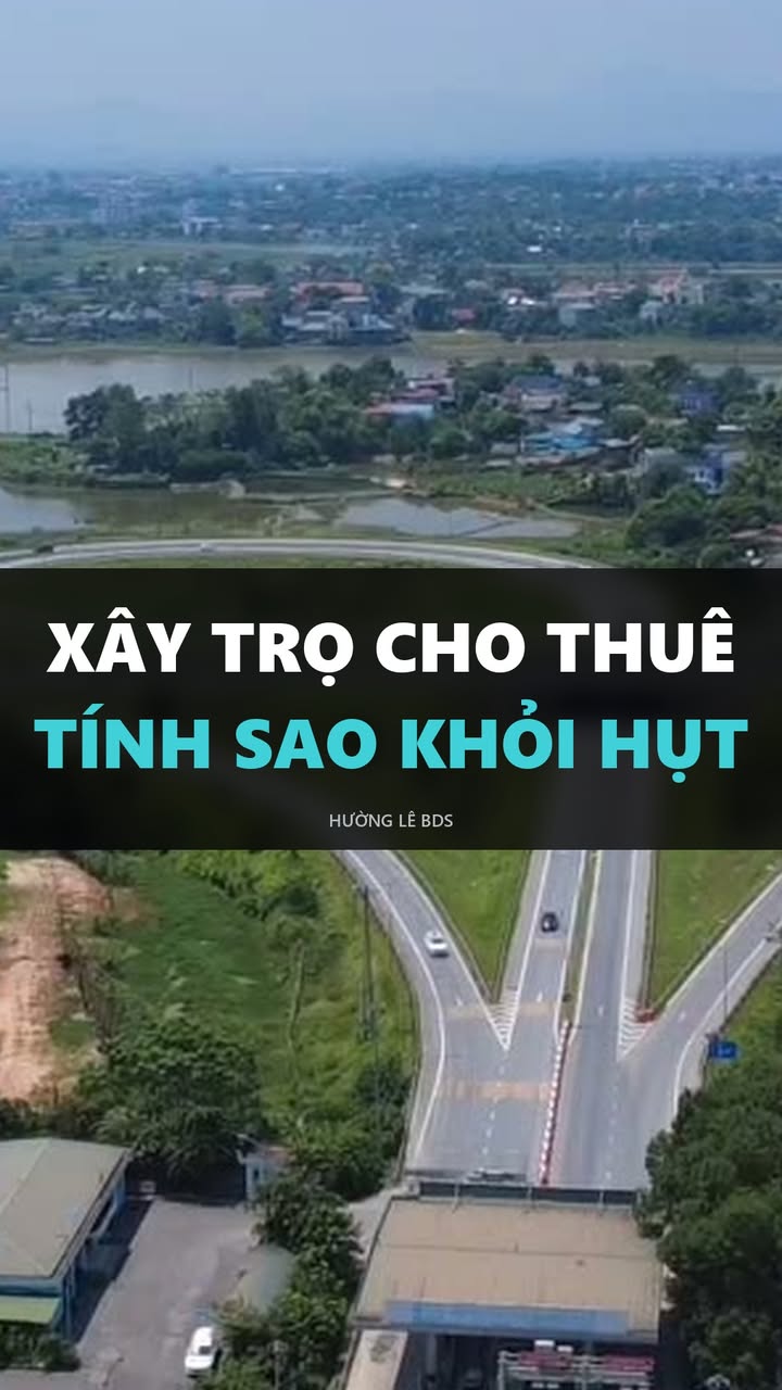 Ảnh Xây trọ cho thuê tính sao khỏi hụt, nền flycam khu dân cư và đường ven Khu công nghiệp Phú Hà
